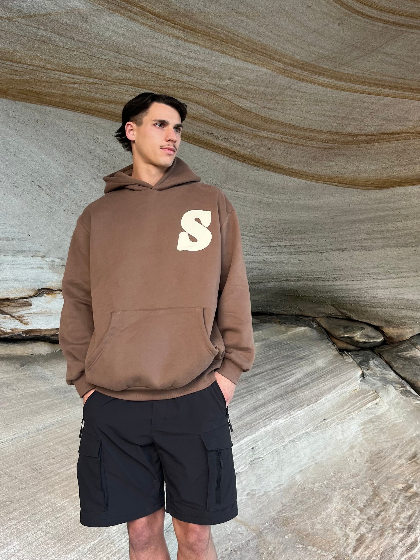 LOGO HOODIE BROWN