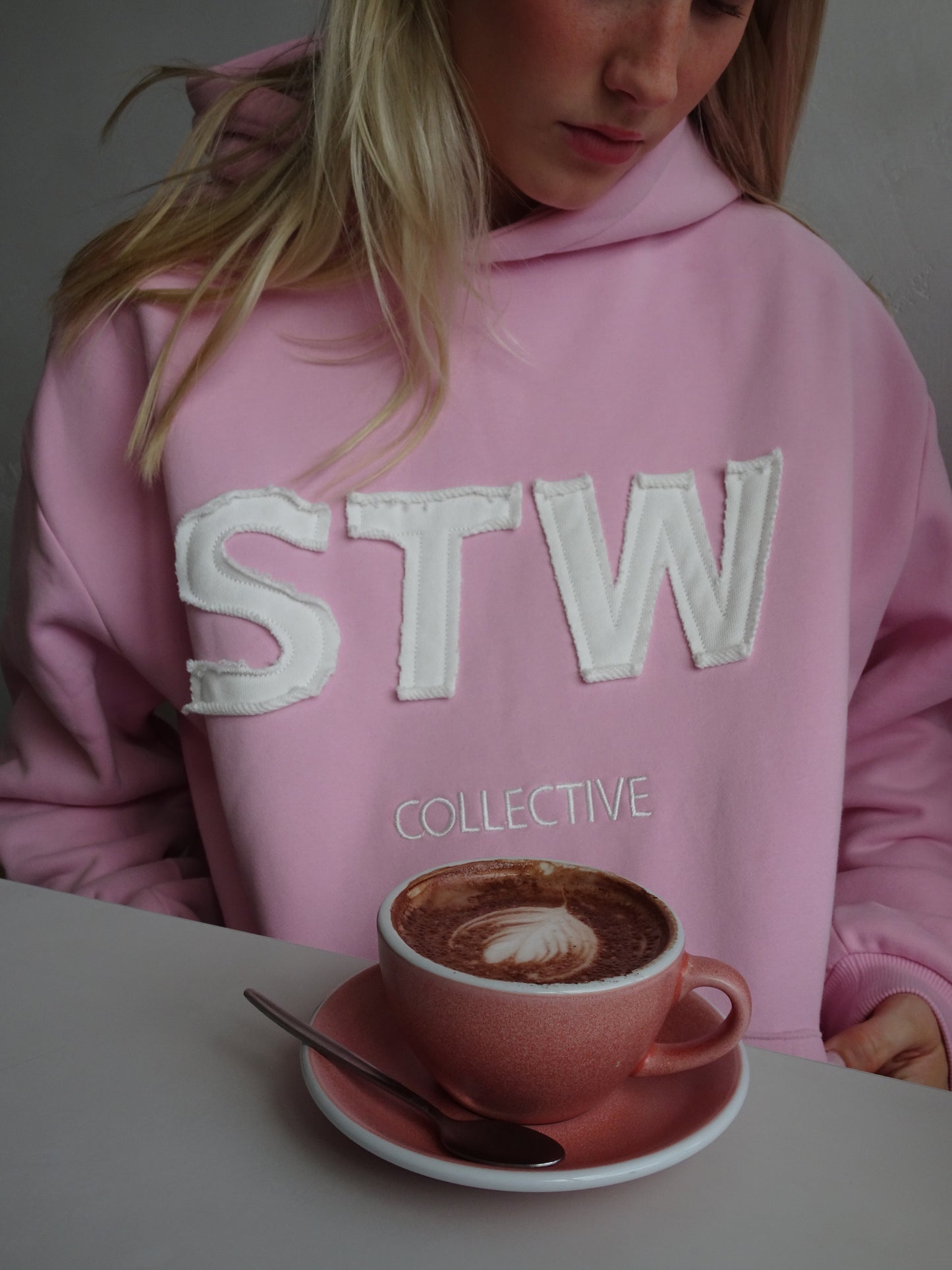 PINK PATCHED HOOD (PREORDER)