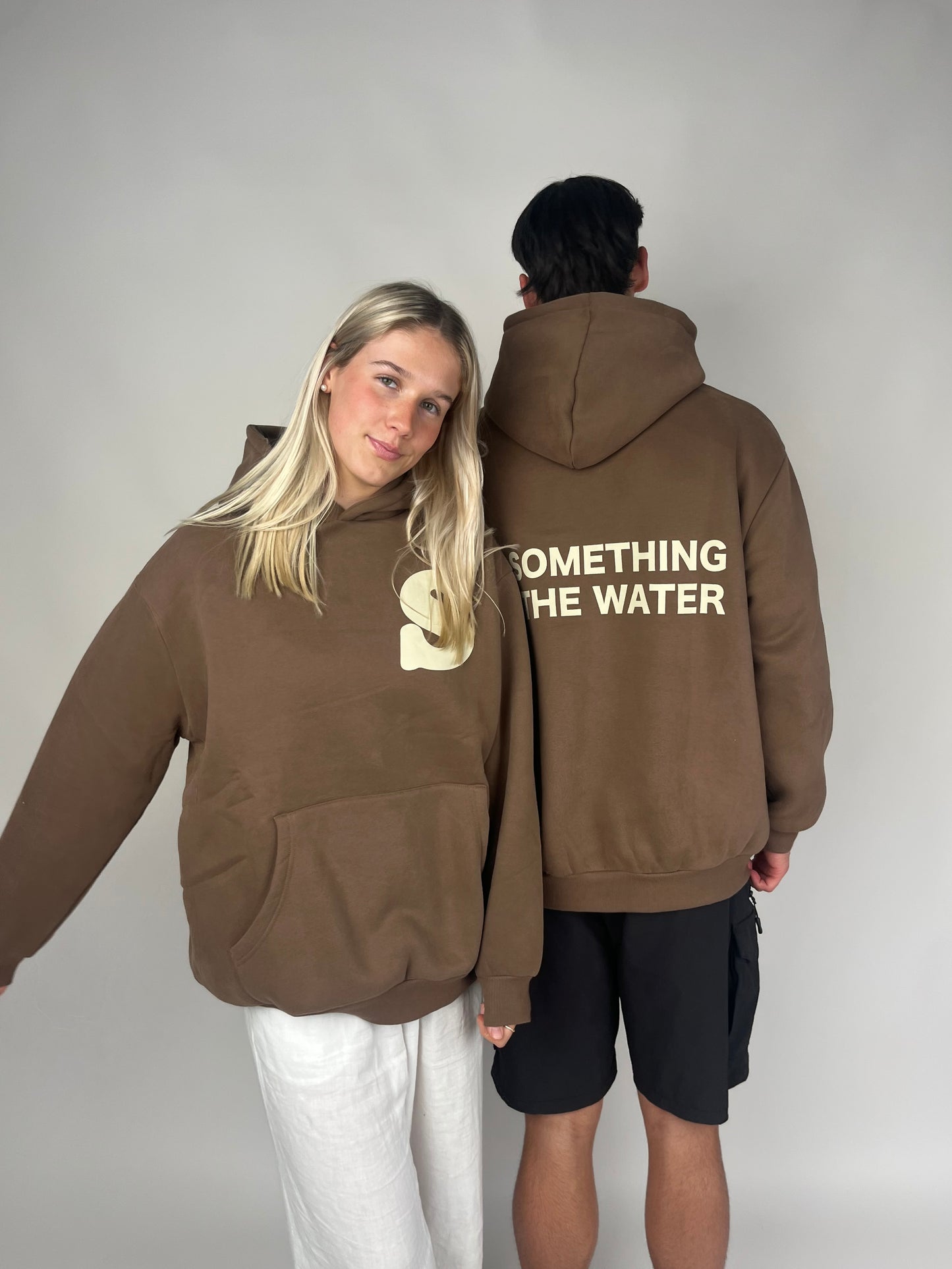 LOGO HOODIE BROWN