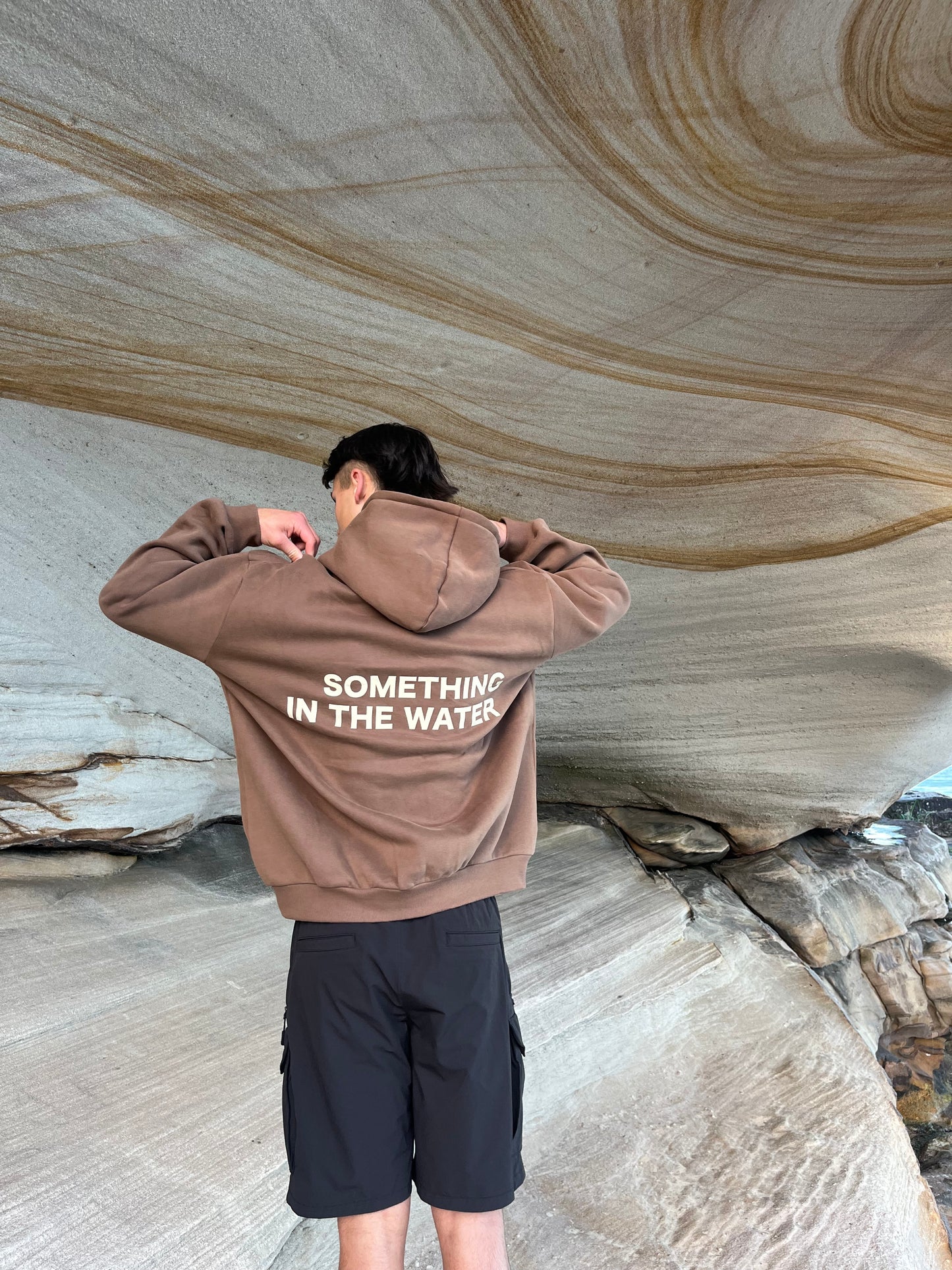 LOGO HOODIE BROWN