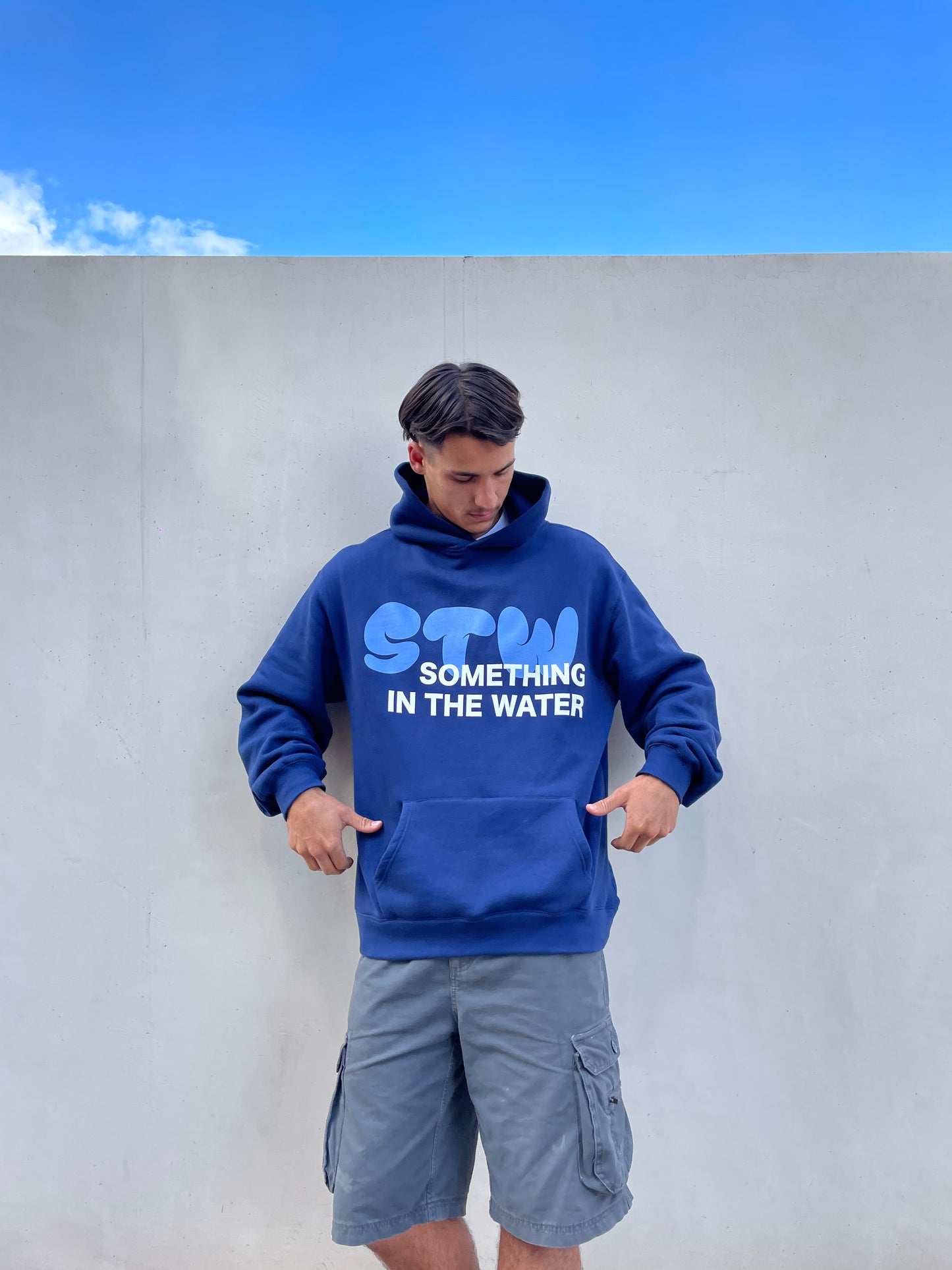 BLUE ON BLUE hood
