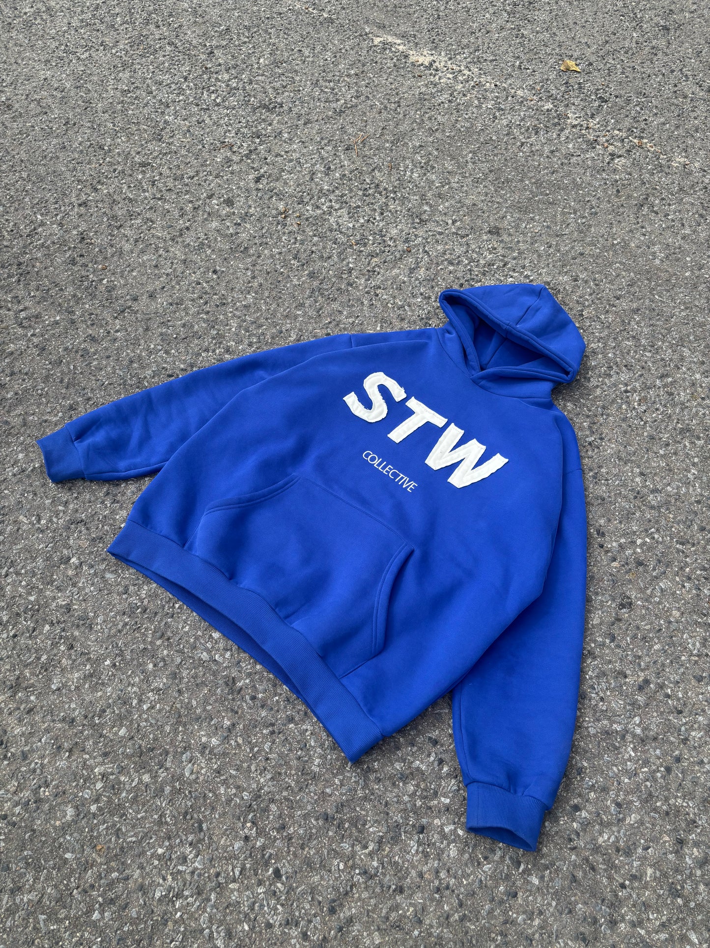 Blue Patched Hood