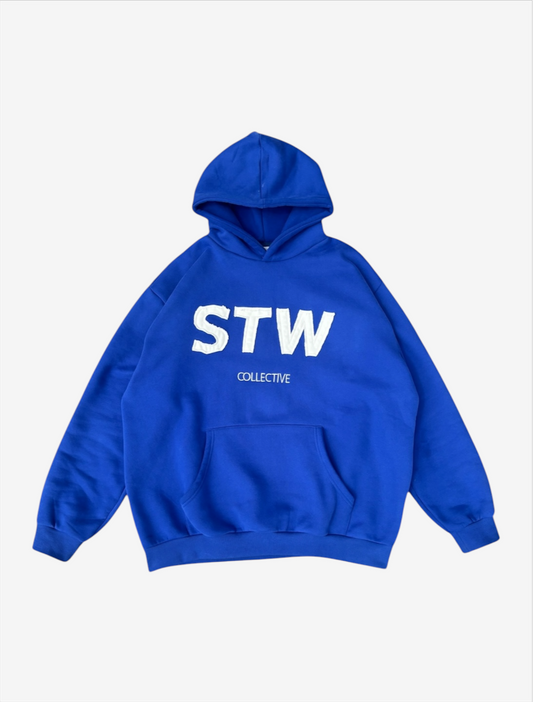 Blue Patched Hood