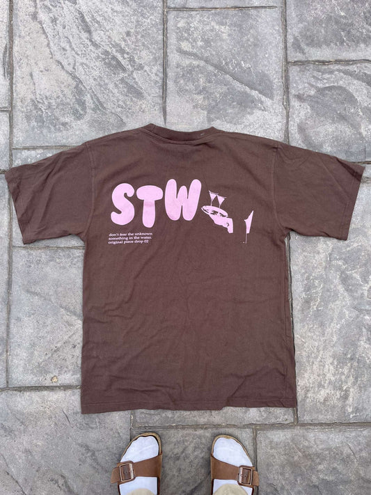 'RETRO TEE' (MOCHA)